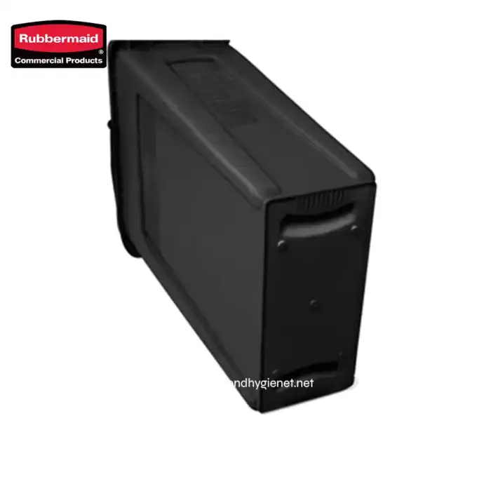 Rubbermaid commercial hand sanitizer dispenser for hygiene and sanitation in public and workplace environments.