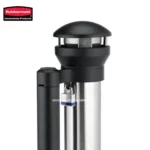 Rubbermaid Infinity Base Mount Smoking Receptacle, Stainless Steel With Black Top - Image 5