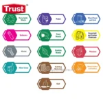 TRUST® Waste Sorting Trashbins for 1211/1213
