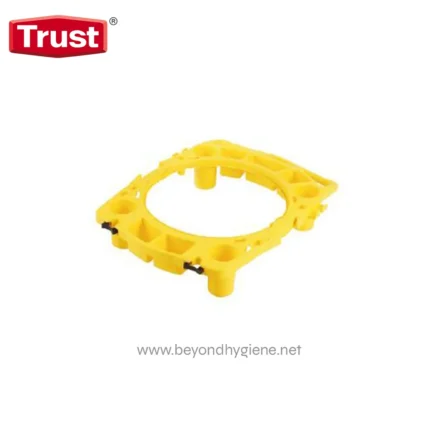 Yellow plastic inspection cover for industrial cleaning equipment, durable and reliable. Suitable for Asian markets, ensuring hygiene and safety in various cleaning applications.