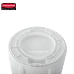 Rubbermaid commercial product in white plastic, close-up of a cleaning or sanitation device component for hygiene and maintenance.