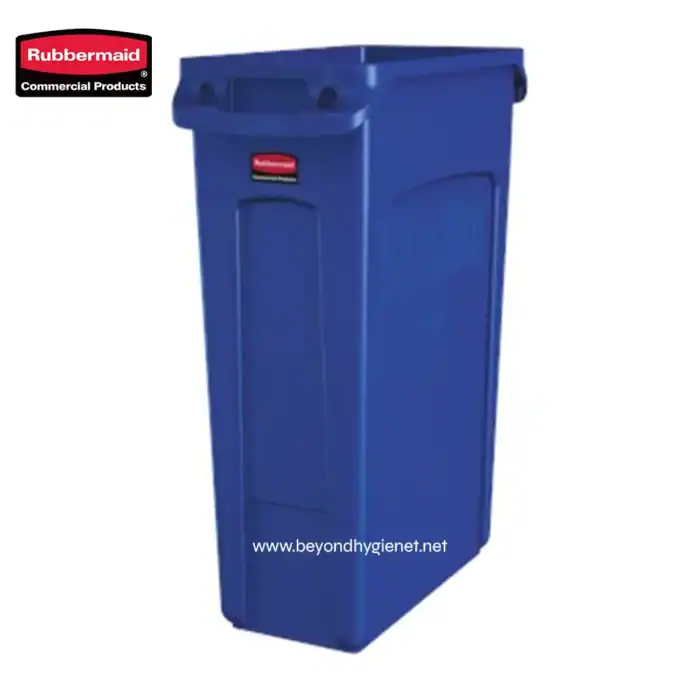 Rubbermaid commercial trash bin, durable plastic waste container for commercial use, hygiene management, eco-friendly garbage disposal, Beyond Hygiene Asia.