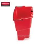 Rubbermaid red soap dispenser for commercial cleaning and hygiene maintenance in Asia.