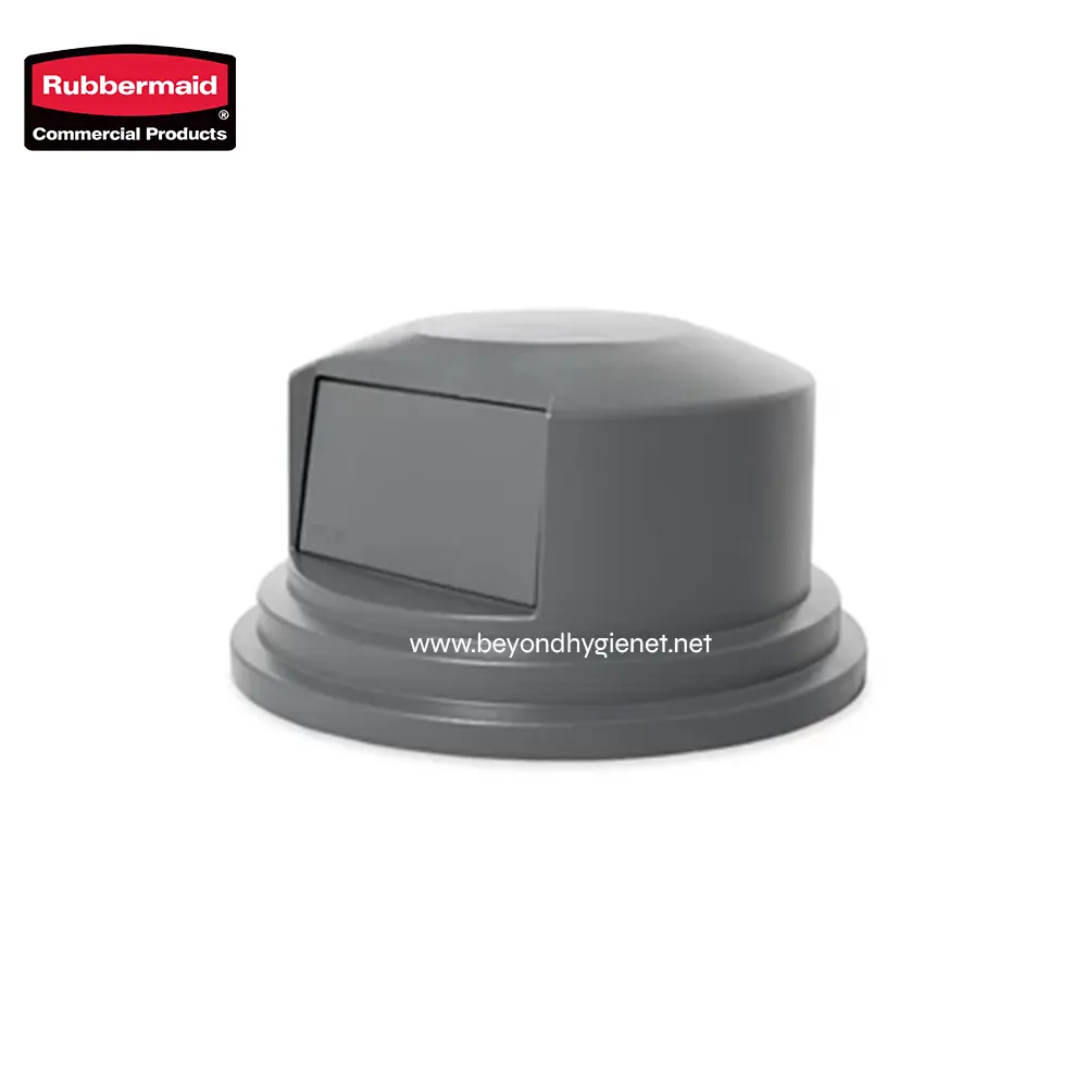 2 Rubbermaid commercial product soap dispenser, gray plastic wall-mounted hygiene accessories for restrooms and sanitation facilities.