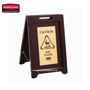 Caution wet floor signboard for slip prevention, ideal for commercial cleaning safety at Beyond Hygiene Asia.