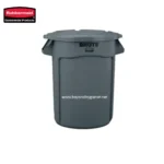 Rubbermaid trash bin for commercial cleaning, durable waste disposal solution. Suitable for office, industrial, and public spaces with hygienic design.