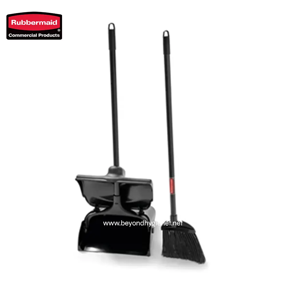 3 SBlue Rubbermaid commercial broom and dustpan set for professional cleaning, ideal for commercial and industrial spaces. Durable and efficient cleaning tools from Beyond Hygiene Asia.