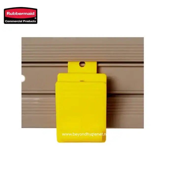 Yellow rubberized safety tag for property marking or hazard alerting, suitable for industrial or construction sites, durable and clearly visible for safety purposes.