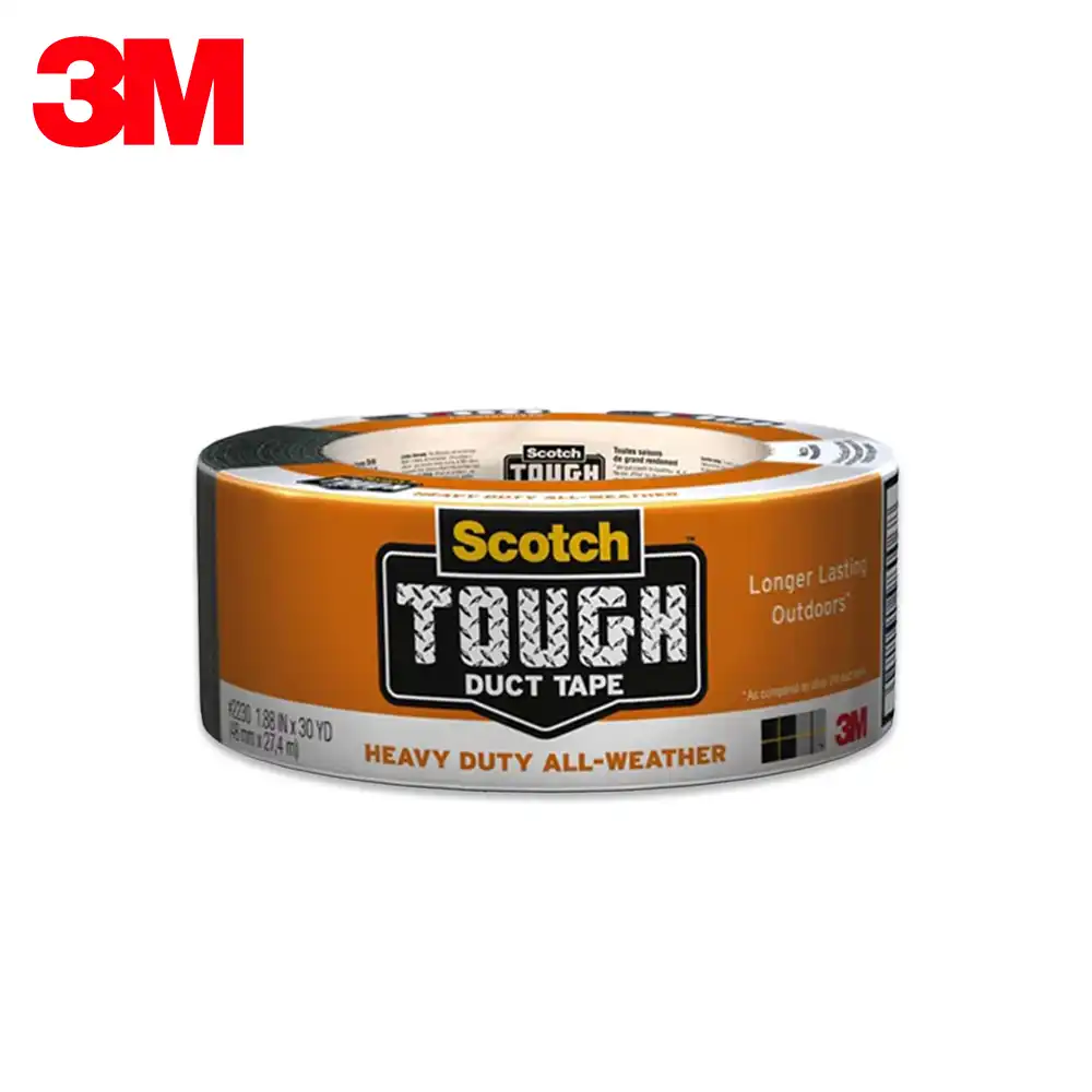 Scotch Tough duct tape roll, heavy-duty all-weather adhesive tape for outdoor repairs and construction projects.
