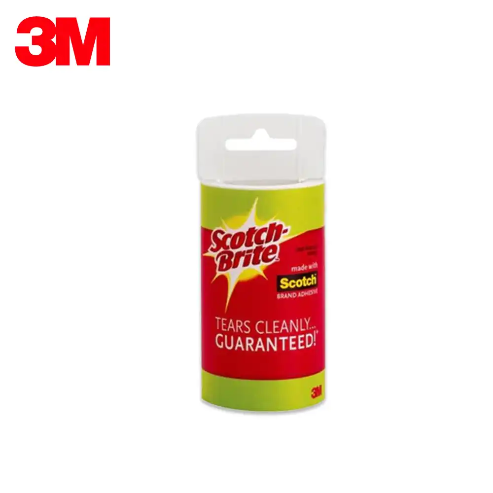 3M 5461 Lint Roller Refill 101mmx457cm 3M Scotch-Brite stain remover eraser with packaging, effective for cleaning and stain removal, ideal for household and office cleaning.
