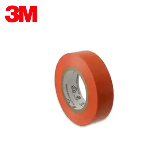 3M safety tape adhesive tape for industrial and construction use with high visibility orange color.
