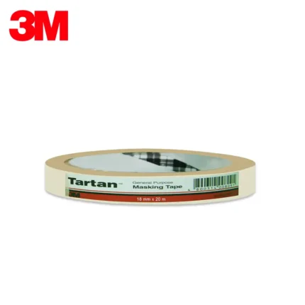 Masking tape roll with 3M branding, used for general purpose masking and surface protection in industrial and household applications.