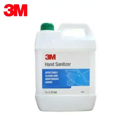 Hand sanitizer refill bottle with 3M branding, designed for effective hand cleaning and moisturization, ideal for hygiene in commercial and healthcare settings.
