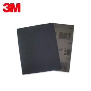3M abrasive sandpaper sheet for industrial and cleaning applications.