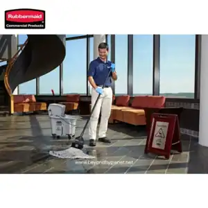 Commercial floor cleaning with professional equipment at Beyond Hygiene Asia, ensuring hygiene and safety in commercial spaces.