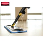Flexible, durable floor cleaning mop with microfiber pad, ideal for commercial and industrial cleaning. Perfect for deep cleaning and maintaining hygiene in large public spaces.