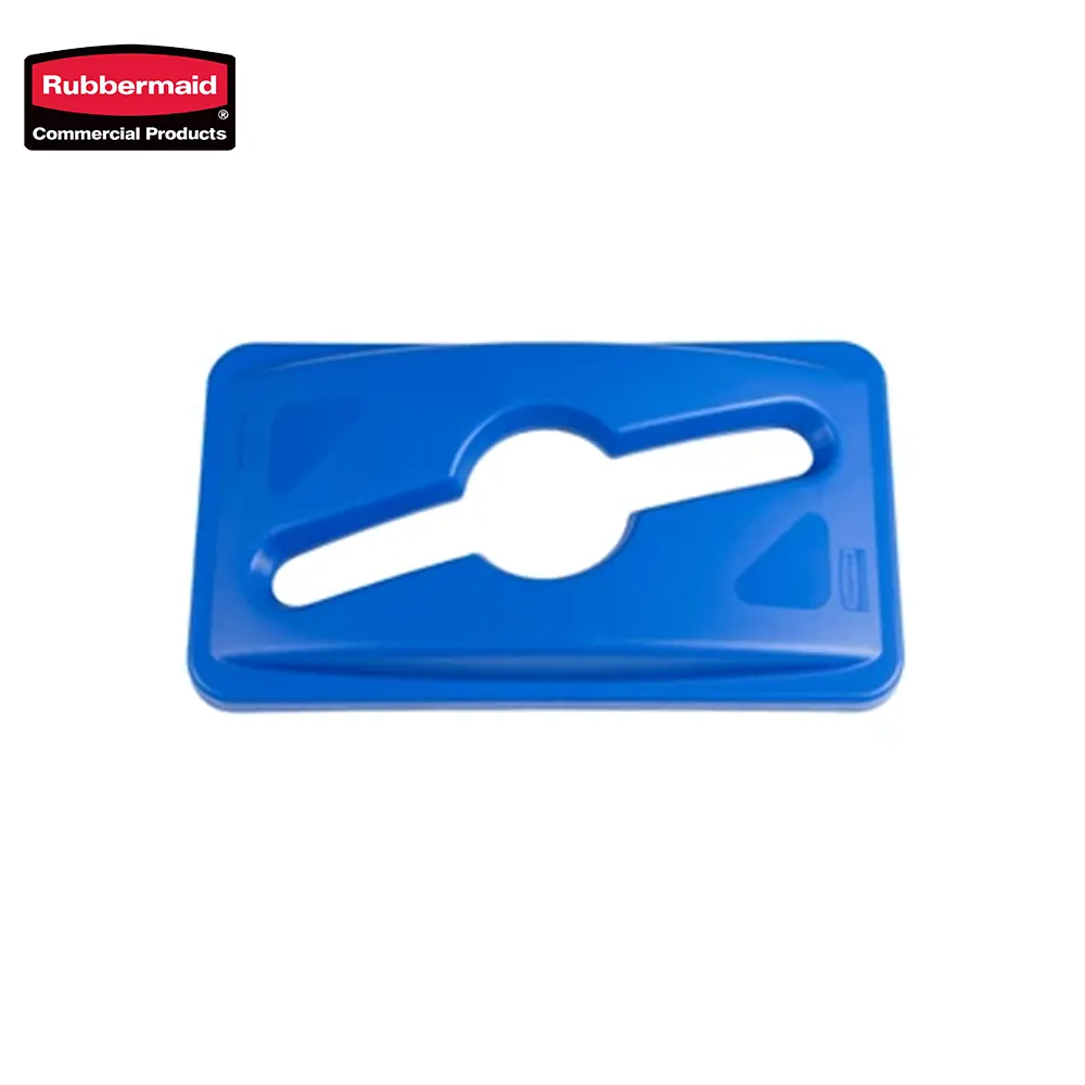 4 Rubbermaid commercial products blue replacement mop head holder, durable cleaning tool accessory for commercial hygiene needs, compatible with various mop types.