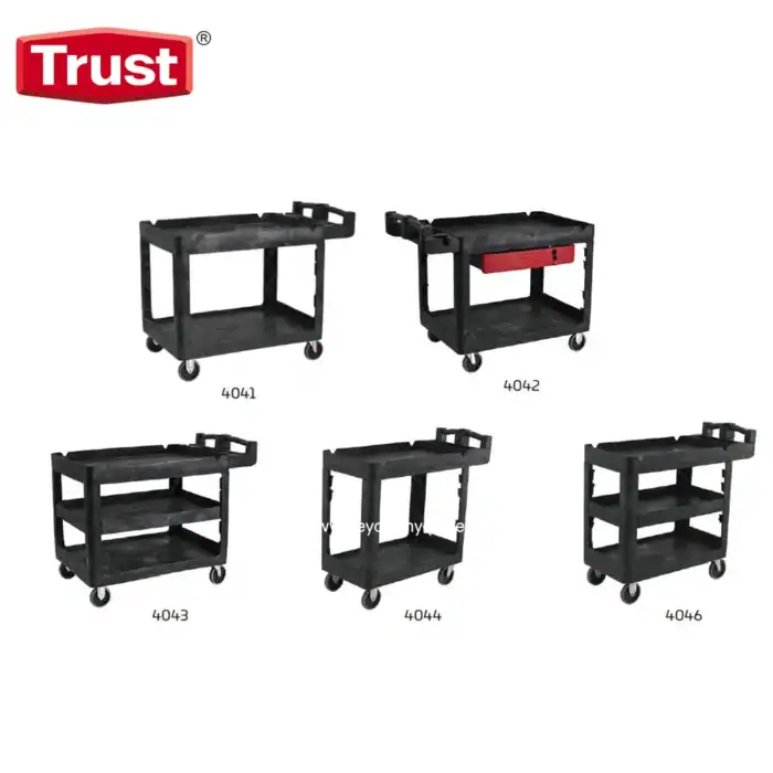 Trust cleaning carts for efficient hygiene management and sanitation in healthcare, industrial, and commercial environments. Durable, mobile, and designed for effective cleaning operations.