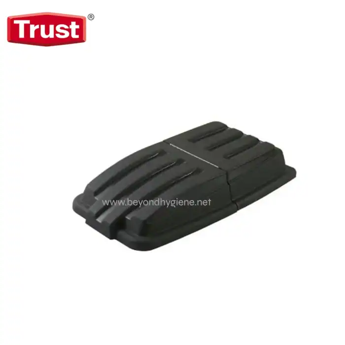 Trust rubber speed bump block for traffic management and safety. Durable, black, heavy-duty rubber design ideal for parking lots, roads, and industrial areas. Enhances safety and traffic control.