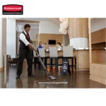 Rubbermaid commercial cleaning staff cleaning hotel lobby, professional janitorial services, sanitation cleaning solutions, hotel housekeeping, beyond hygiene Asia.