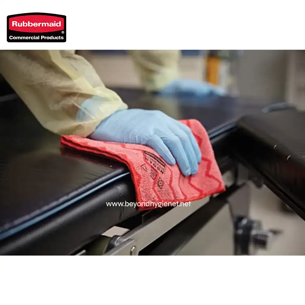 6 Cleaning equipment and procedures for hospital sanitation and hygiene.