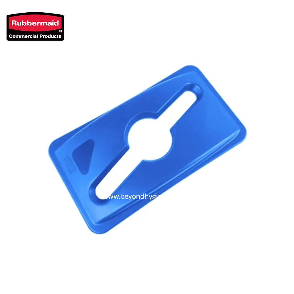 6 Rubbermaid toilet bowl scraper replacement insert, durable and hygienic cleaning tool part, blue sanitation accessory for commercial and janitorial restroom maintenance.