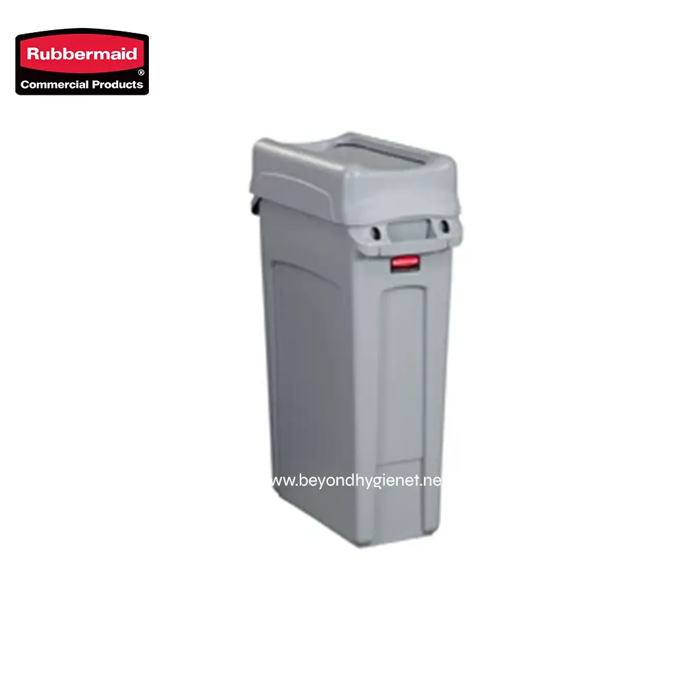 6 Rubbermaid hand hygiene dispenser for commercial use, grey color with touchless operation, ideal for public restrooms, offices, and healthcare facilities, promoting hygiene and cleanliness.