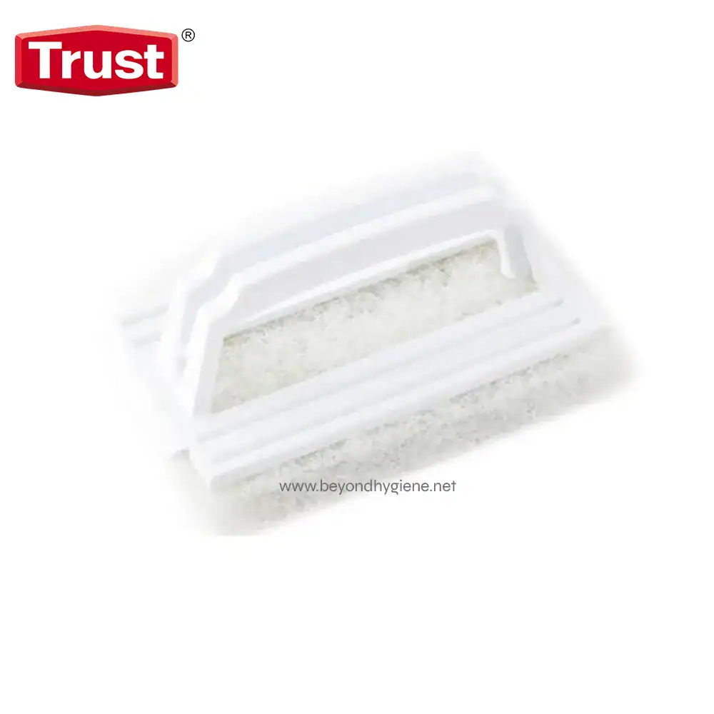 White hospital tube insert for hygiene and sanitation, cleanroom healthcare safety component.