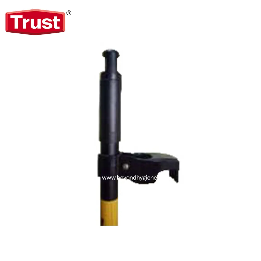 6915 Trust hand sanitizer dispenser for hygiene sanitation, black color, wall mount, durable plastic, for commercial and food industry use.