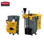 Cleaning equipment and janitorial carts for commercial cleaning services at Beyond Hygiene Asia.