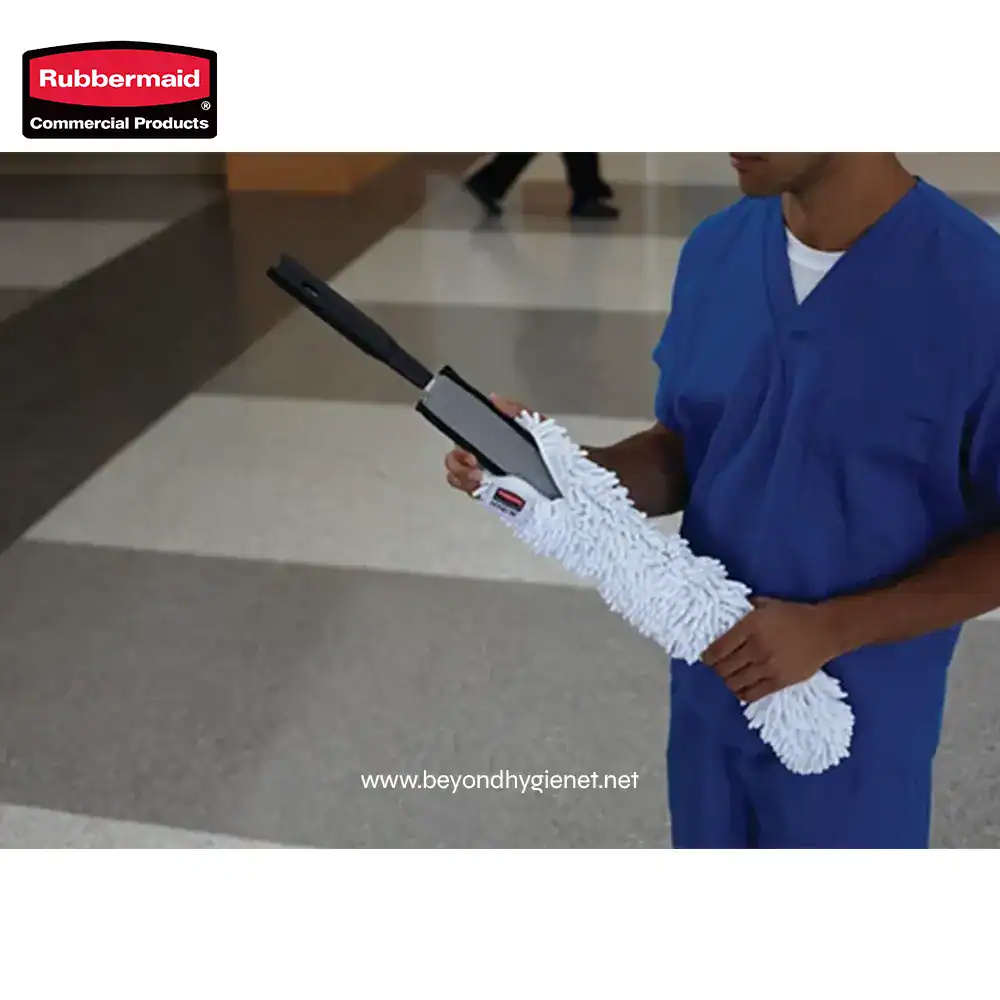 7 Microfiber dust mop with extendable handle for commercial cleaning at Beyond Hygiene Asia.