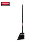 Polypropylene industrial broom for commercial cleaning, with durable black bristles and a long handle for efficient sweeping in factories and large facilities.