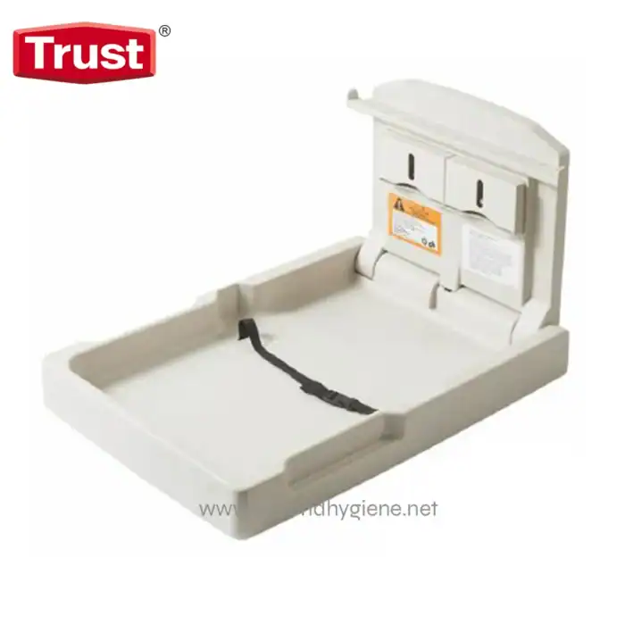 Disinfectant hand sanitizer station with built-in soap dispenser for hygiene and safety in commercial and healthcare settings.