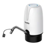 Automatic hand sanitizer dispenser with sleek white design, touchless operation, and effective germ protection for hygienic public and workplace environments.