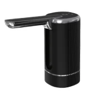 Automatic soap dispenser with sleek black design, ideal for hygiene and sanitation at Beyond Hygiene Asia.