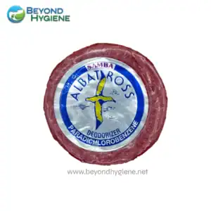 Albatross deodorizer soap bar with paradichlorobenzene, eco-friendly hygiene product for odor control, suitable for household and commercial use.