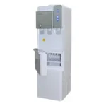 Automatic water dispenser with touchless operation and modern design, ideal for hygienic beverage dispensing in commercial settings.