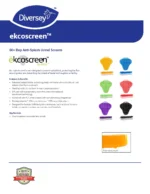 Diversey ekcoscreen™ 60+ Day Anti-Splash Urinal Screen Citrus Scent