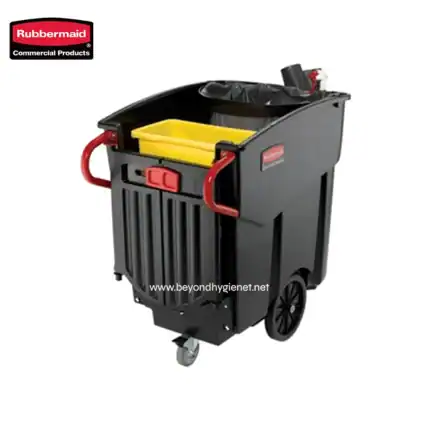 Rubbermaid Executive Series Mega Brute Mobile Collector 120 Gal Black