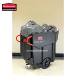 Rubbermaid Executive Series Mega Brute Mobile Collector 120 Gal Black - Image 5