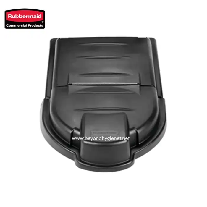 Rubbermaid Executive Series Mega Brute Mobile Collector Lid, Black - Image 2