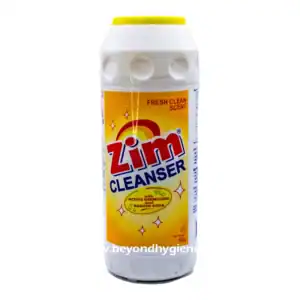 Effective disinfectant cleaner for hygiene and sanitation, Zim Cleanser with active germicides and baking soda, ideal for commercial and residential cleaning services.