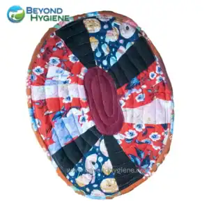 Disinfectant foot pedal door opener cover with colorful floral pattern, hygienic sanitation product for contactless door operation, ideal for healthcare and public spaces, beyond hygiene Asia.
