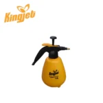 Spray bottle for disinfectant or cleaning solutions, used in hygiene and sanitation practices.