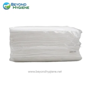 Disposable white sanitary napkins for hygiene and protection used in healthcare and personal care.
