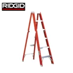 RIDGID red stepladder for construction and maintenance work, featured on Beyond Hygiene Asia for reliable safety and durability.
