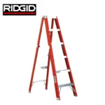 Aluminum ladder for commercial and industrial use, lightweight and durable, ideal for maintenance and cleaning tasks in Asia.