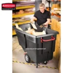 Rubbermaid Rotomolded Tilt Truck, Utility Duty, 1 Cubic Yard, Black - Image 8