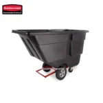 Rubbermaid Rotomolded Tilt Truck, Utility Duty, 1 Cubic Yard, Black - Image 2