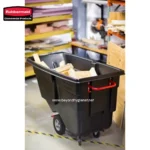 Rubbermaid Rotomolded Tilt Truck, Utility Duty, 1 Cubic Yard, Black - Image 5